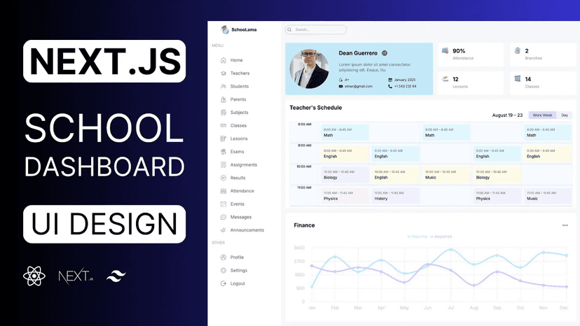 Next.js 学校管理后台开发：UI设计